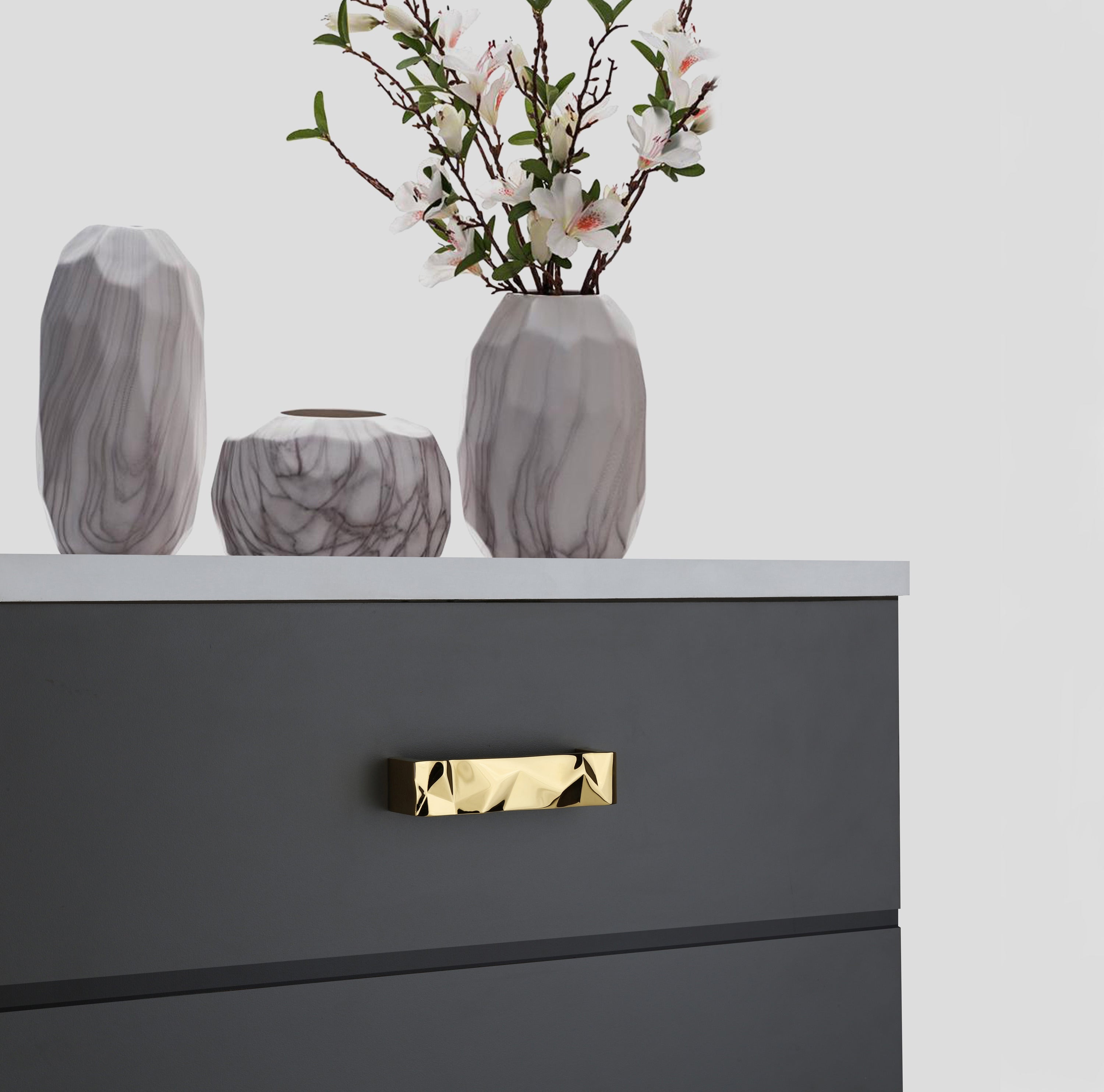 Cabinet Pull Handle Zinc - 536 H
