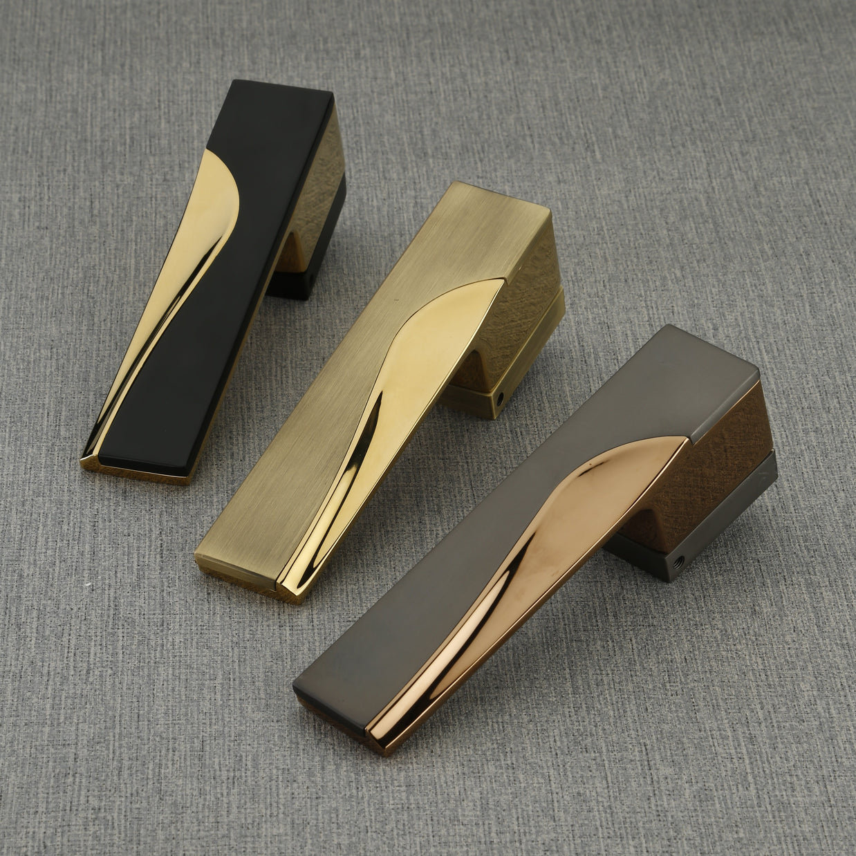 Mortise handle Zinc - Safari